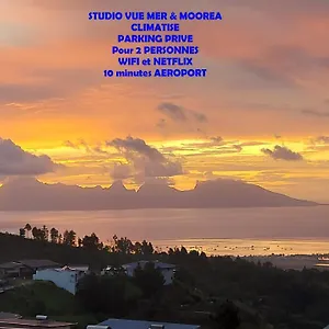 Appartement Vaimiti Pour 2 Personnes Vue Et Moorea, Fa'a'ā